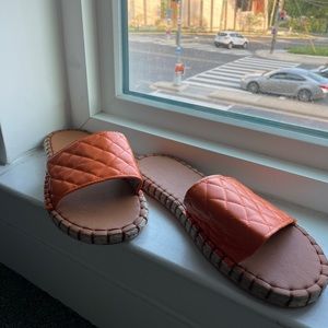 Orange sandals